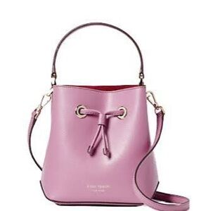 Kate Spade Sadie Bucket Bag Pink Purple Leather